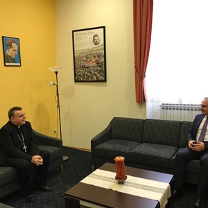 Susret kardinala Bozanića i ministra Grlić Radmana